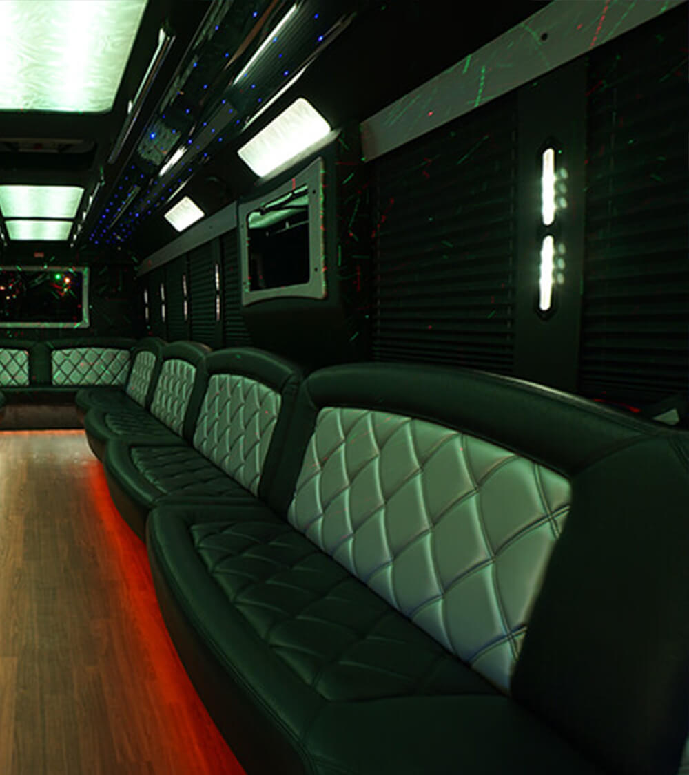 leather limo seating